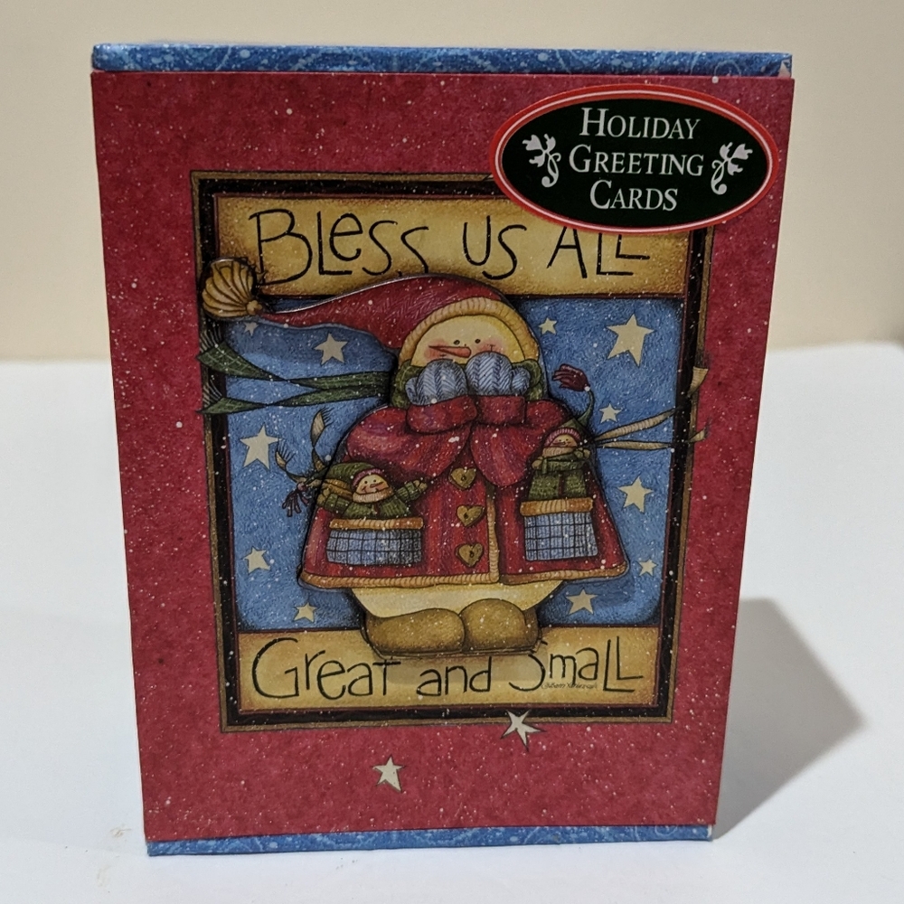 NEW Creative Papers Gift Boxed 15 Cards/Envelopes. Snowman Theme 4.75"x6.25"